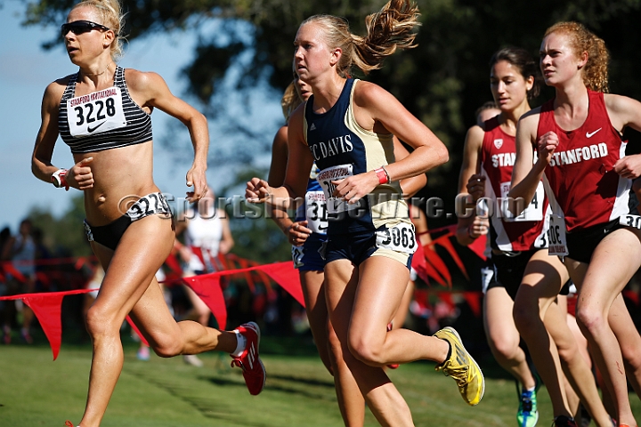 2014StanfordCollWomen-177.JPG - College race at the 2014 Stanford Cross Country Invitational, September 27, Stanford Golf Course, Stanford, California.